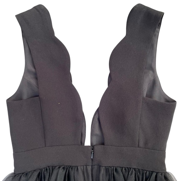 BCBGeneration Black Tulle Maxi Dress XS Backless Balletcore Prom Cocktaill - Picture 4 of 16